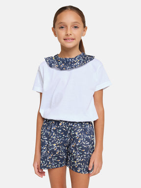T-Shirt Collo Liberty Pesciolini Blu