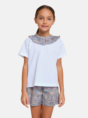 T-Shirt Collo Liberty Uccellini Avion