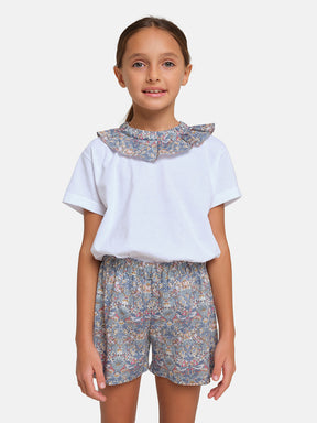 T-Shirt Collo Liberty Uccellini Avion