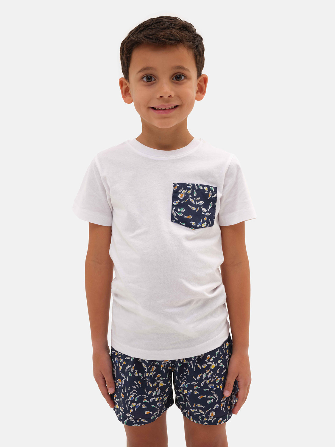 T-shirt bambino Pesciolini Blu