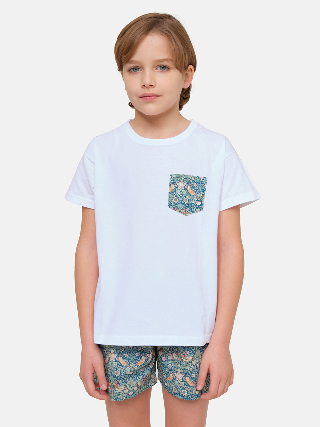 T-shirt bambino Uccellini Verdi