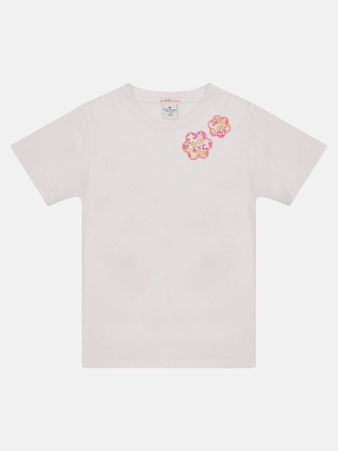 T-shirt Fiori patchwork Liberty Betsy Giallo