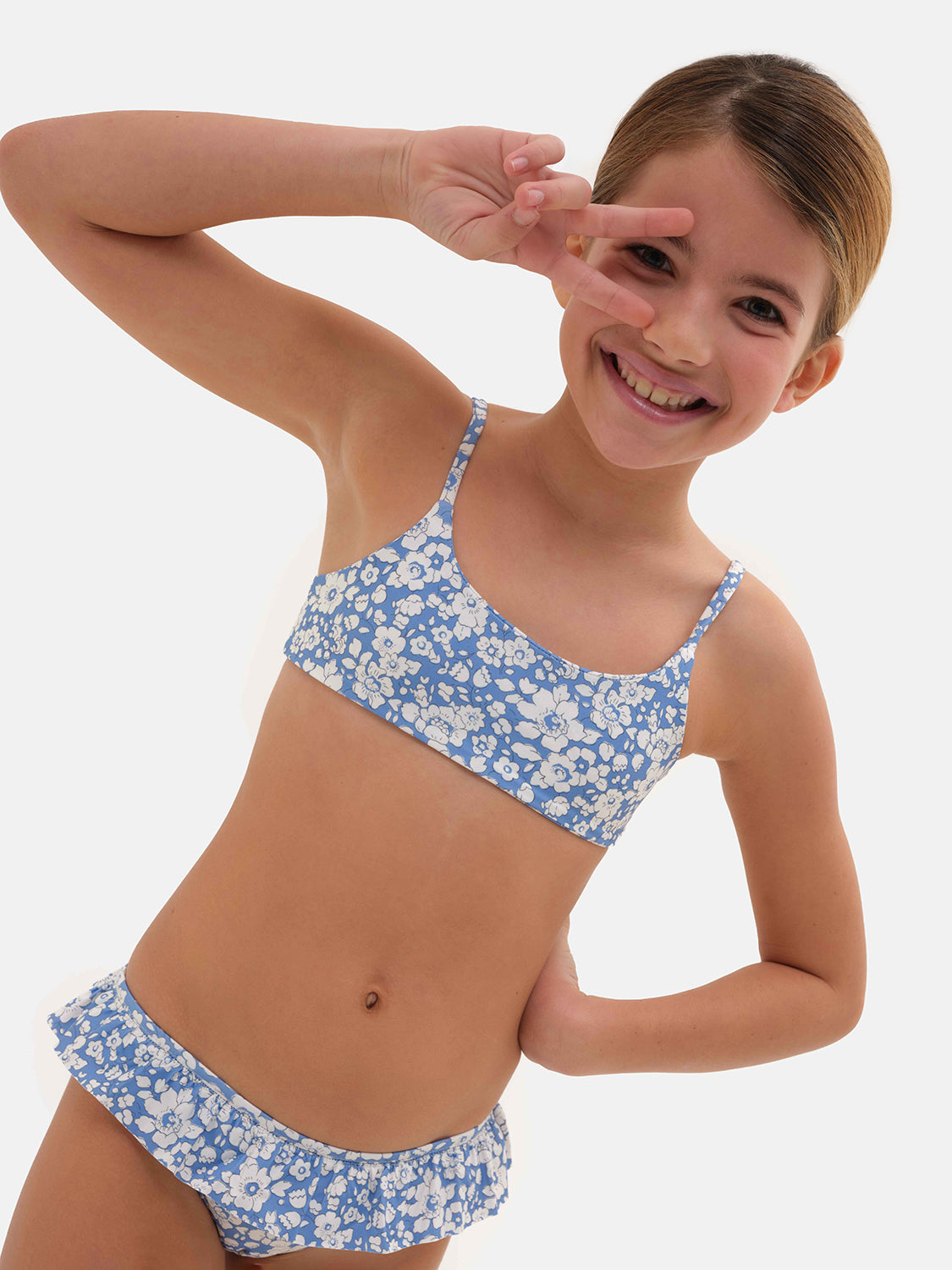 Swimsuit Lycra Liberty Betsy Boo Light Blue - Main Image