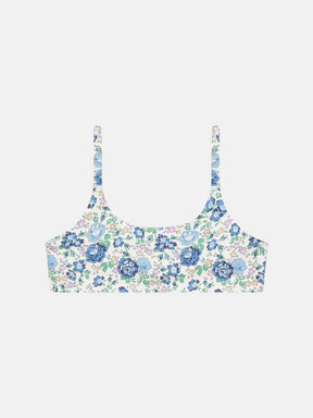 Top Lycra Liberty Felicite Azzurro