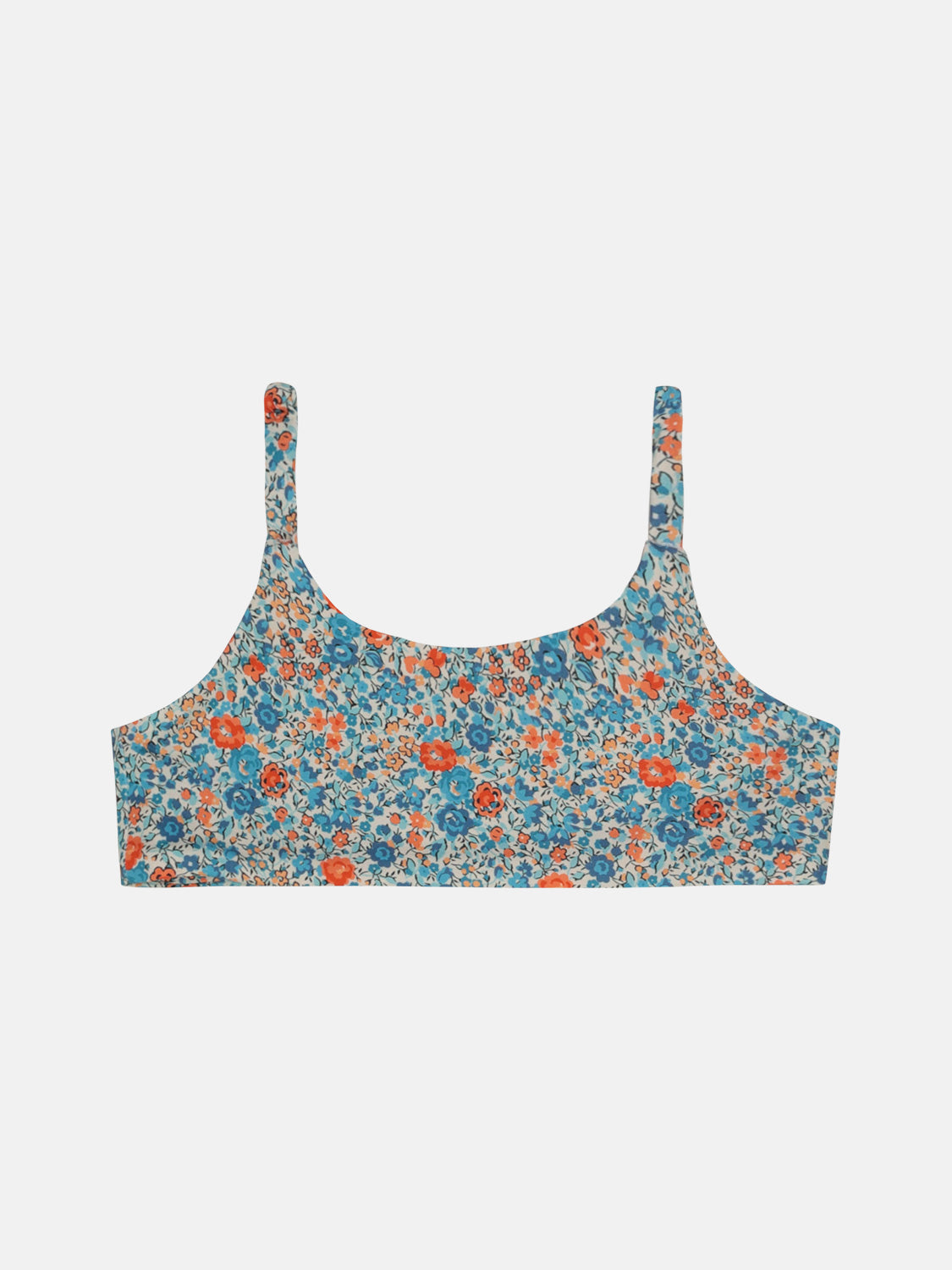 Top Lycra Liberty Fiori Arancio